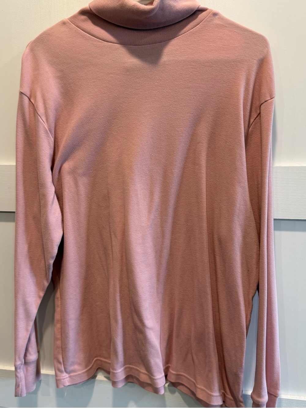 Long-Sleeve Turtleneck Shirt - Dusty Rose - Picture 2 of 8
